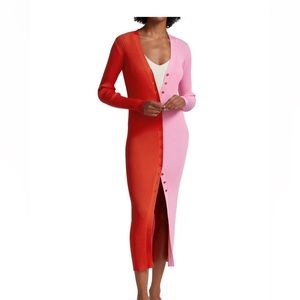 STAUD | Shoko Colorblock Body-Con Sweaterdress